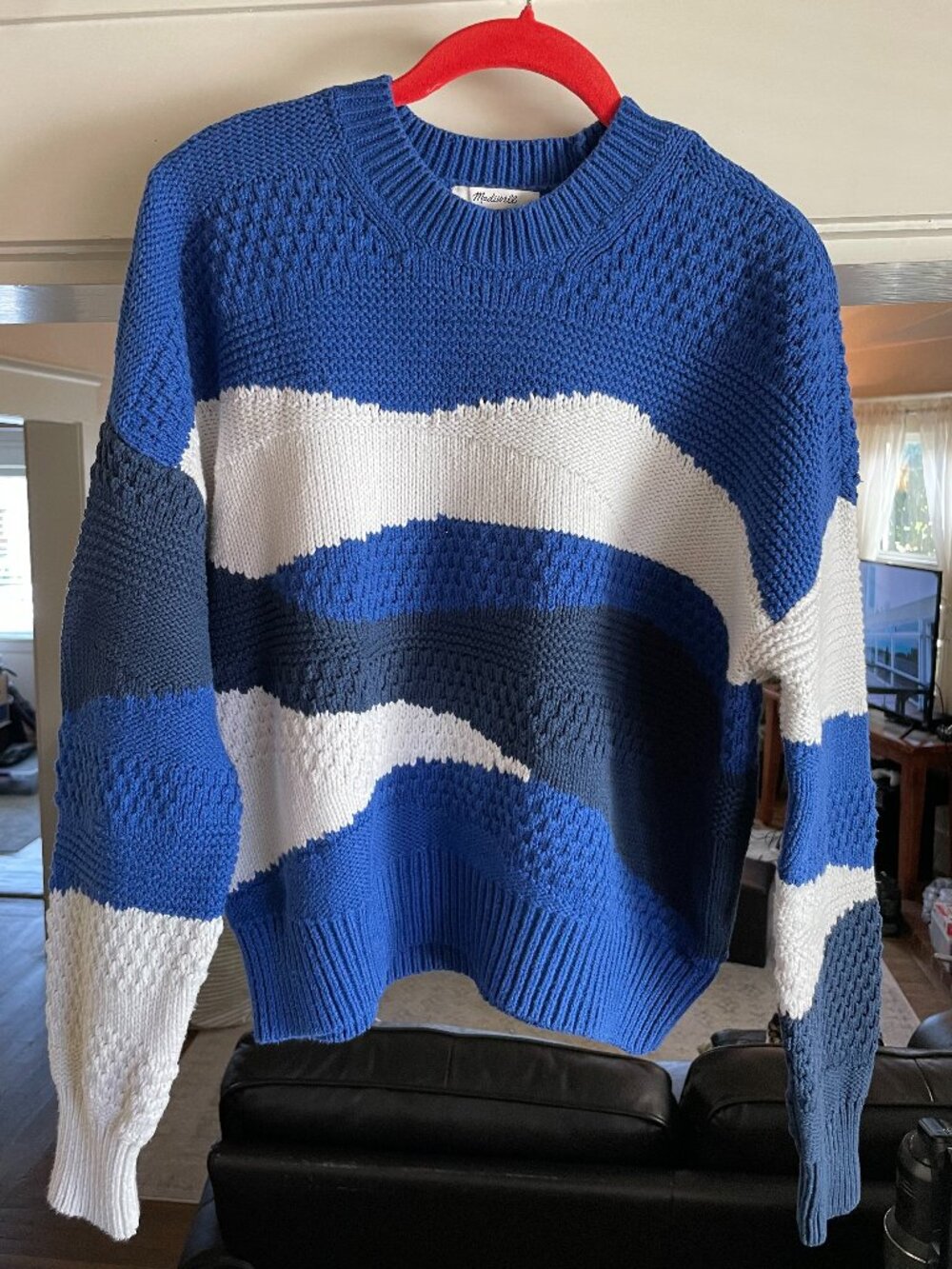 Madewell Intarsia Crewneck Knit - M